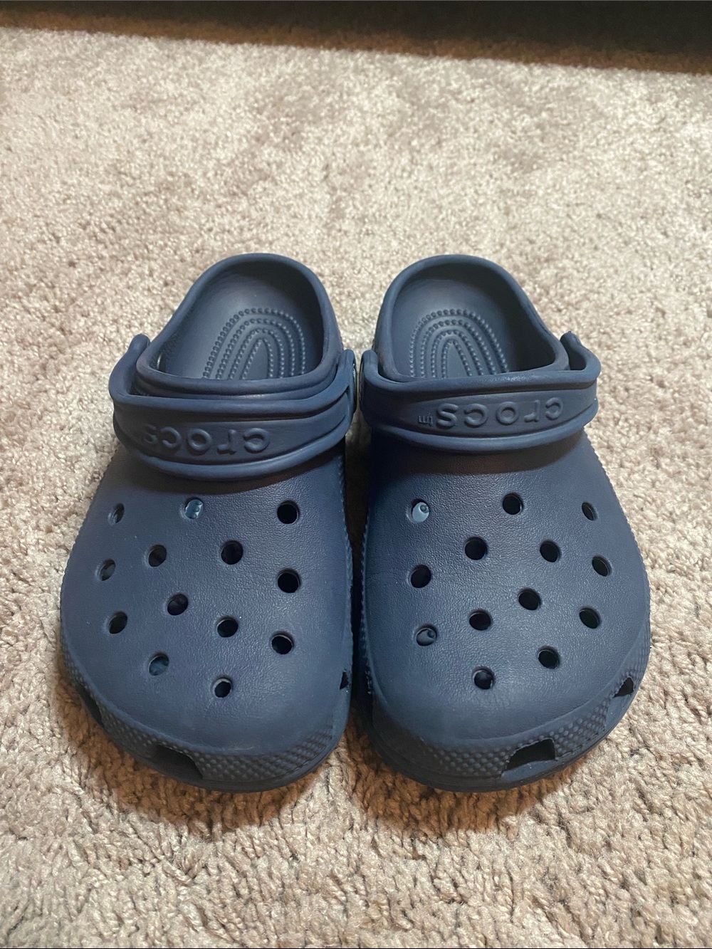 CROCS Kids Navy Blue Classic Clog - Slip-On Sandal